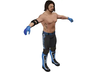 Aj Styles Fighter 3D Model