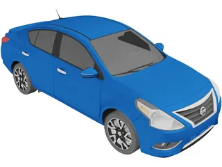 Nissan Versa Sedan (2015) 3D Model