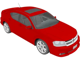 Dodge Avenger RT (2012) 3D Model
