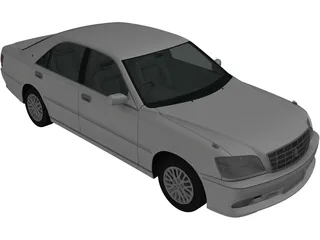 Toyota Crown S170 (2001) 3D Model