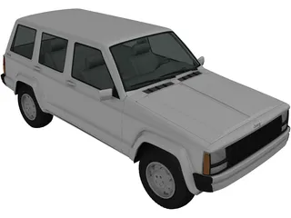 Jeep Cherokee XJ (2000) 3D Model