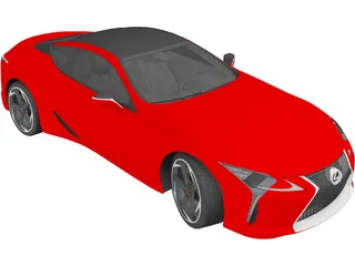 Lexus LC500h 3D Model