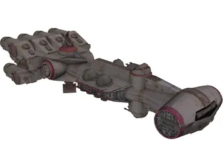 Star Wars Corvette 3D Model