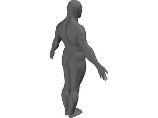 Male Human Figure 3D Model