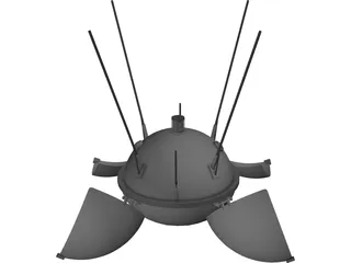 Luna 9 3D Model