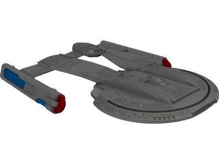 Star Trek Akira Class 3D Model