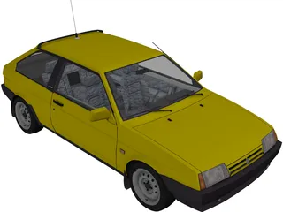 VAZ-2108 Low poly car 3D Model in Compact Cars 3DExport