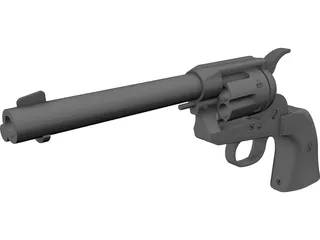 Colt 45 Peacemaker (1873) 3D Model