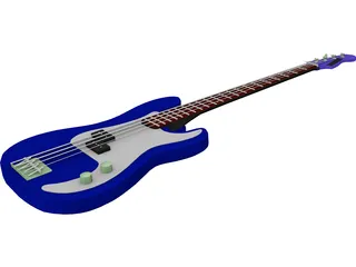 Bass Guitar 3D Model