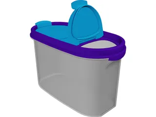 Tupperware Box 3D Model