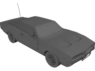 Dodge Charger (1969) 3D Model