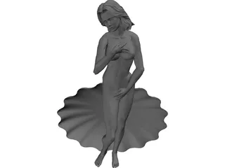 Statue Birth of Venus 3D Model