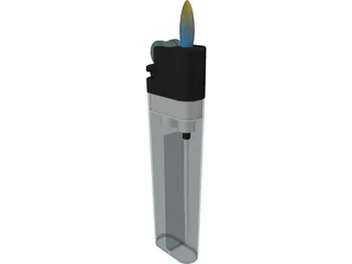 Plastic Lighter 3D Model