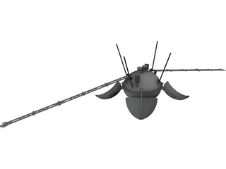 Luna 13 Moon Probe 3D Model