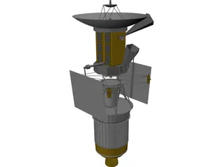 Magellan Probe with Booster 3D Model