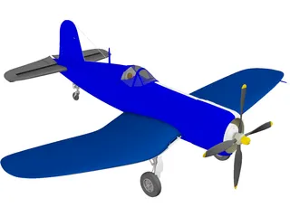 F4U Corsair 3D Model