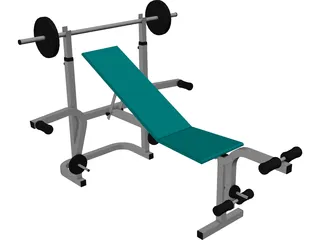 Bench Press 3D Model