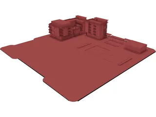 Apartment Buildings 3D Model
