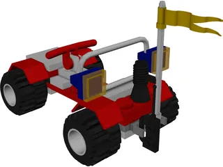 LEGO Car 3D Model