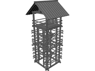 Lookout Seirou Tower 3D Model