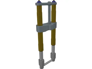 Superbike Fork 3D Model