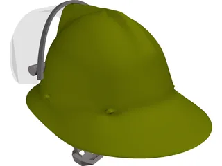 Helmet Fireman 3D Model