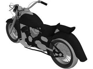 Yamaha Dragstar (2007) 3D Model