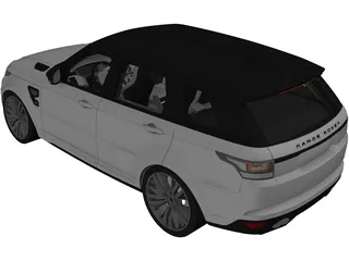 Range Rover Sport SVR 3D Model