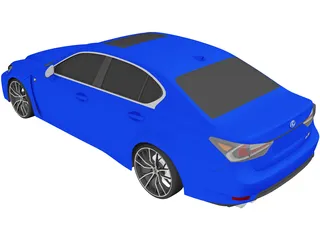 Lexus GS-F (2019) 3D Model