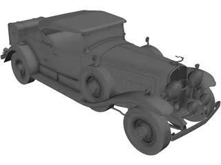 Cadillac V16 Roadster (1930) 3D Model