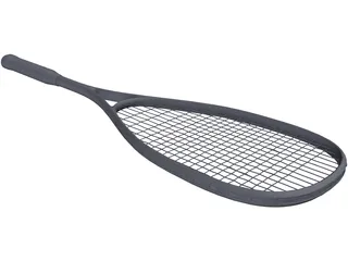 Squash Racket Dunlop 3D Model