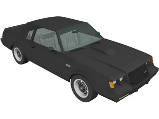 Buick Regal Grand National Coupe (1987) 3D Model