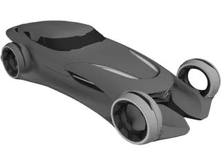 Mercedes-Benz Silver Arrow 3D Model