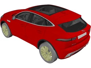 Jaguar E-Pace (2018) 3D Model