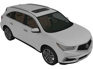 Acura MDX (2017) 3D Model