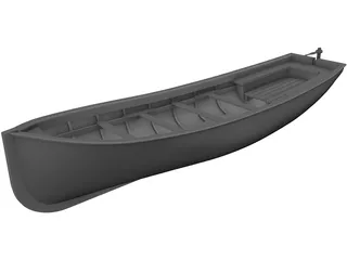 Canoe River 3D Model