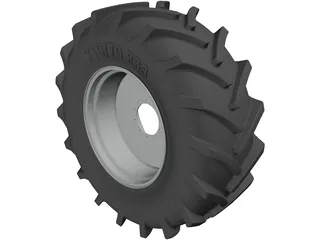 Tractor Wheel 710-70 R38 - MB10 3D Model