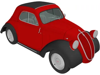 Fiat 500 Topolino (1936) 3D Model