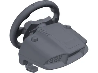 Gaming Wheel Logitech 3D Model