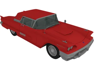 Ford Thunderbird (1958) 3D Model