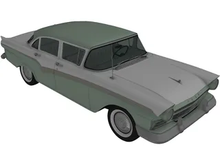 Ford Custom Fordor (1957) 3D Model