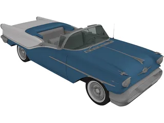 Oldsmobile Starfire 98 Convertible (1957) 3D Model