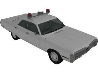 Plymouth Fury Police (1967) 3D Model