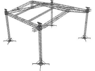 Eurotruss ST Groundsuport 3D Model