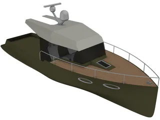 Baycruiser Yacht 3D Model