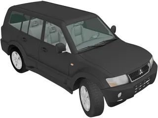 Mitsubishi Pajero 5-Doors (2005) 3D Model