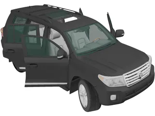 Toyota Land Cruiser [J200] (2012) 3D Model