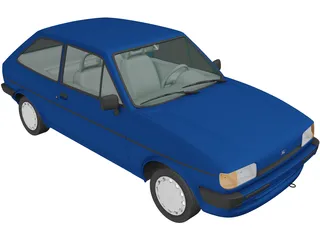 Ford Fiesta (1983) 3D Model
