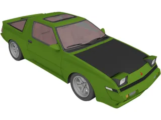 Mitsubishi Starion (1988) 3D Model