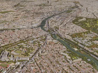 Paris City, France [24M] (2019) 3D Model
